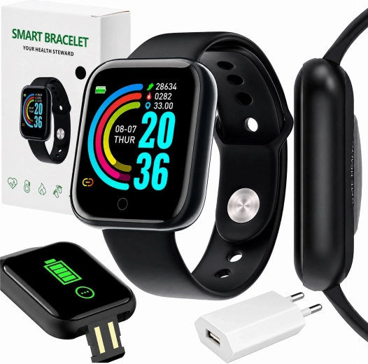 Sportovní chytrý náramek s měřením tepu Bluetooth - 1 kus