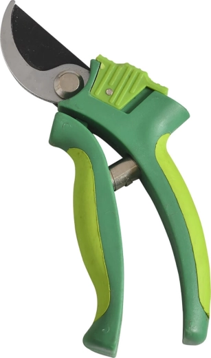 Zahradní nůžky 18 cm s ocelovými čepelemi, průměr střihu 15 mm