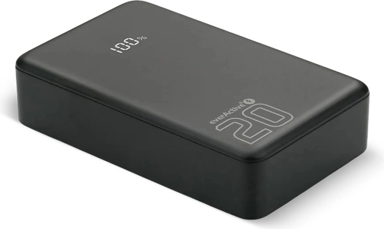 Powerbanka 20 000 mAh s LCD, 2× USB‑C a USB‑A, 20W PD/QC4+