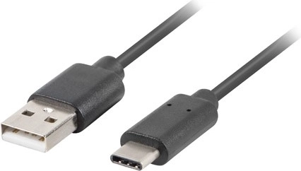 USB 2.0 kabel USB-C (samec) – USB-A (samec) 0,5 m černý - 1 kus