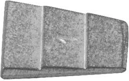 Kovový pojistný klínek 16 × 21 mm (20 ks)