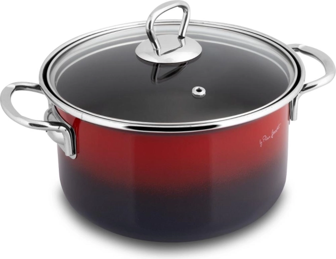Lamart smaltovaný kastrol s poklicí 18 cm
