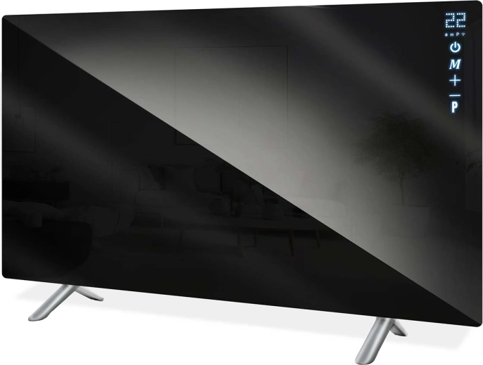 Skleněný infračervený topný panel Berdsen 720 W s Wi‑Fi a dálkovým ovládáním