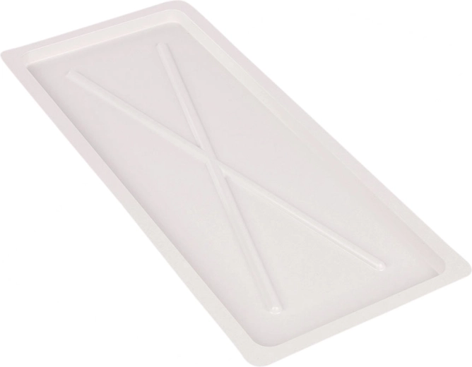 Metpol bílá odkapávací miska 55 × 24 cm pro skříňový odkapávač 60 cm