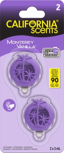 Vůně do auta na mřížku CALIFORNIA SCENTS Monterey Vanilla
