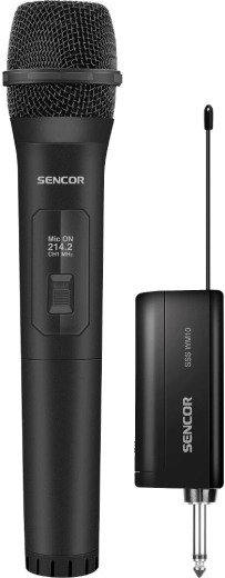 Bezdrátový mikrofon Sencor SSS WM10 s přijímačem