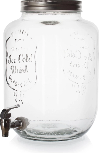 Skleněný zásobník na nápoje s kohoutkem 8 l WALT