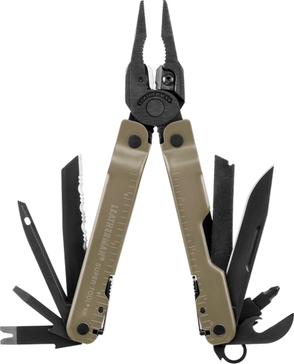Leatherman Super Tool 300M coyote tan multifunkční nástroj 18 funkcí