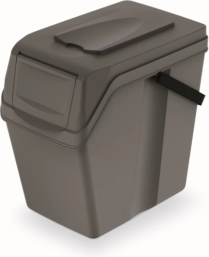 Třídicí odpadkový koš Sortibox II 25 l – šedý kámen