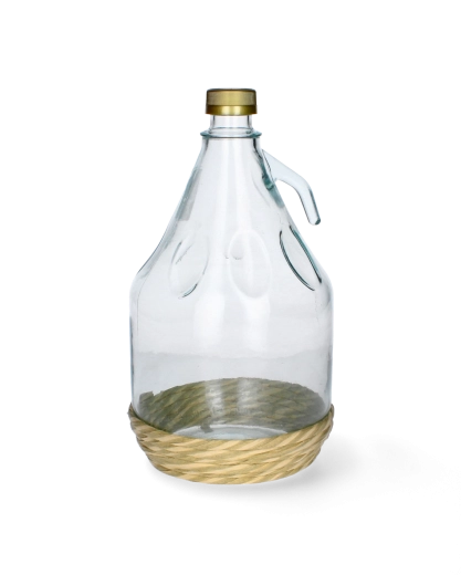 Demijon DAMA 3 l se skleněnou lahví a ochranným opletem