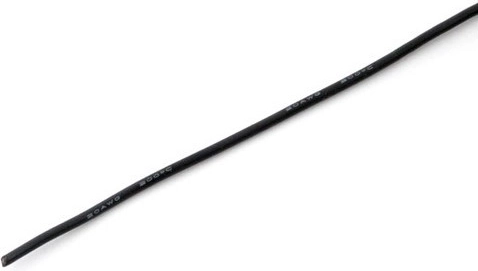 Silikonový vodič MSP 0,5 mm² (20 AWG) černý 1 m - 1 kus