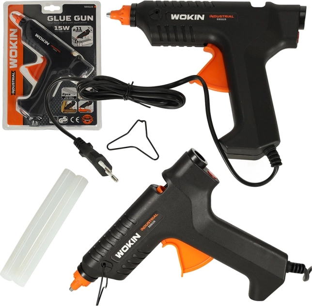WOKIN tavná lepící pistole 15 W s náplněmi 11,2 mm