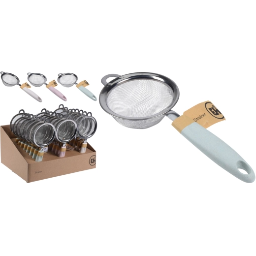 Kuchyňské nerezové sítko s ergonomickou rukojetí 23 cm