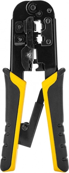Deli Tools kleště na krimpování síťových konektorů RJ45/RJ14/RJ12/RJ9 (4/6/8P)
