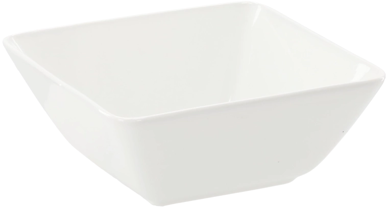Porcelánová čtvercová miska 19 × 19 × 8 cm bílá