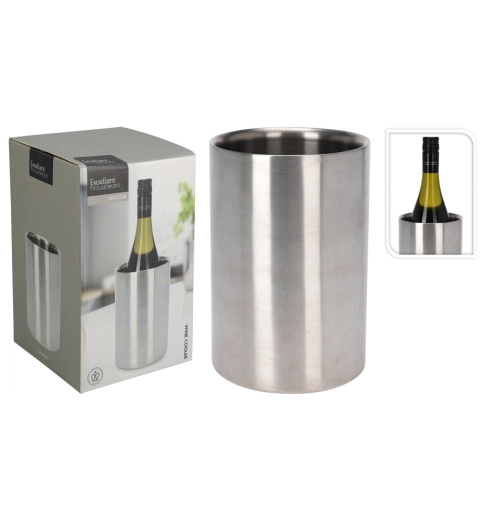 Dvoustěnný chladicí kbelík na víno EXCELLENT HOUSEWARE z nerezové oceli