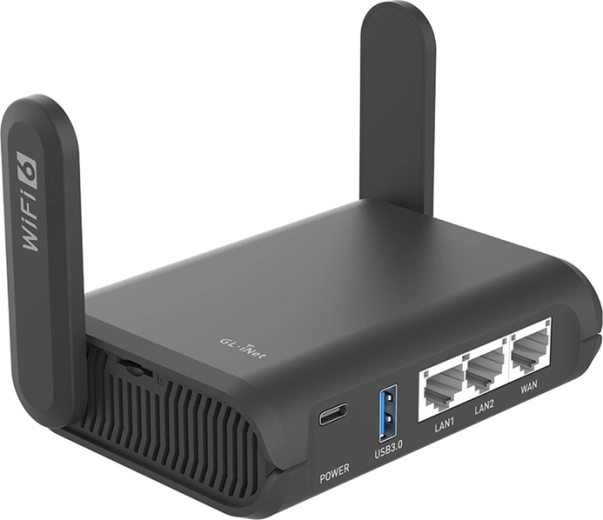 GL.iNet Slate AX Wi‑Fi 6 cestovní router