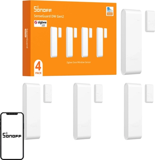 Sonoff Zigbee snímač otevření oken a dveří SNZB-04PR2 (4 ks)