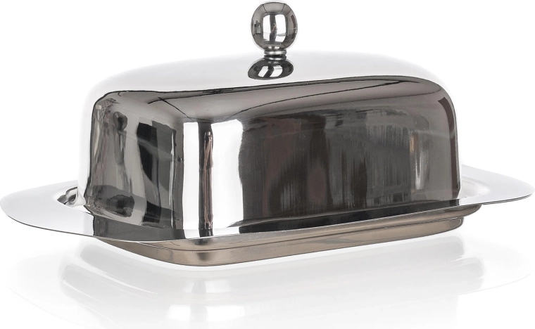 Máslenka z nerezu AKCENT 18,5 × 12,5 × 8,5 cm