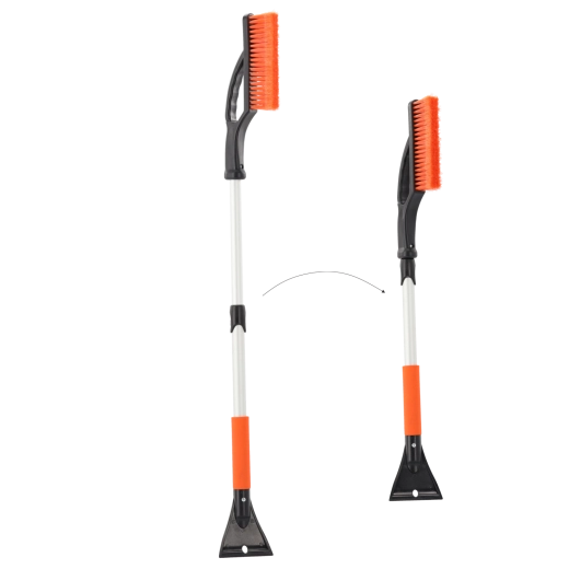 Teleskopická škrabka se smetáčkem na sníh 82–106 cm