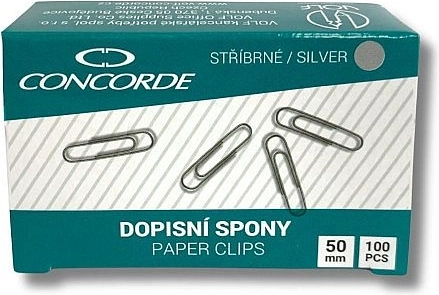 Dopisní spony 50 mm, 100 ks