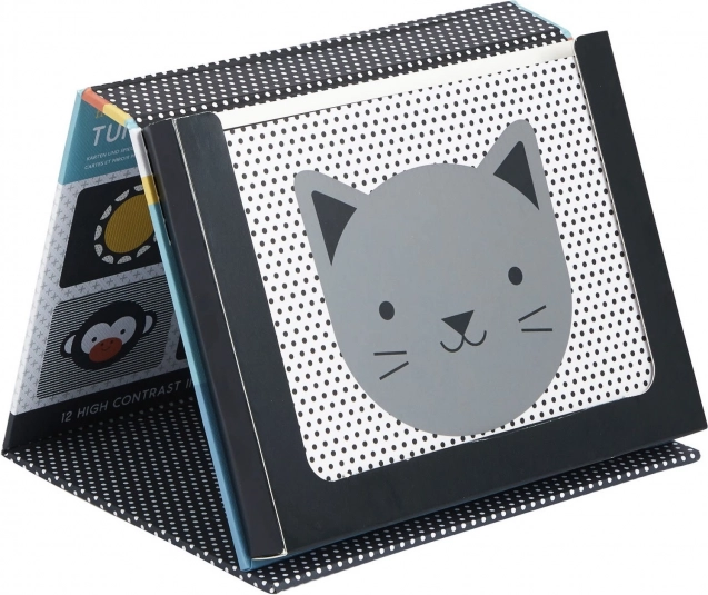 Petit Collage Čas na bříšku - zrcátko s obrázky Peekaboo