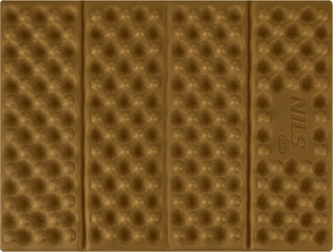 Skládací pěnové sedátko s reflexní vrstvou NILS Camp hnědé