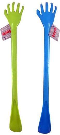 Plastová obouvací lžíce s drbátkem TORO 49 cm