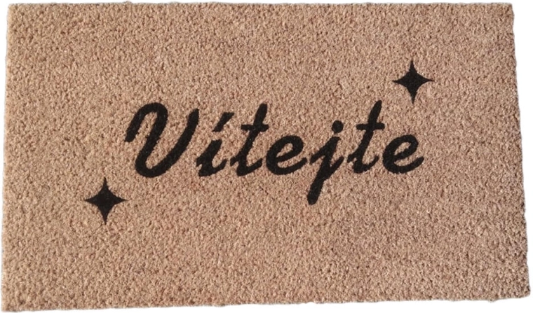 Rohožka z kokosového vlákna a PVC 35 × 60 cm Vítejte
