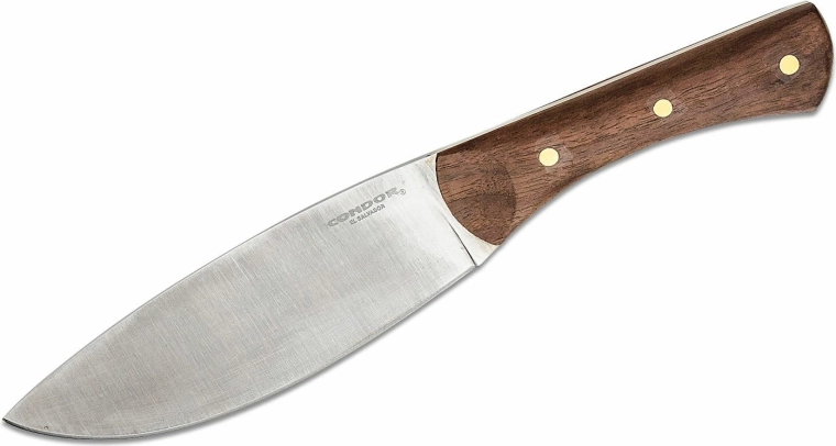 Condor Knulujulu – venkovní nůž 16,9 cm, ořechové dřevo, kožené pouzdro