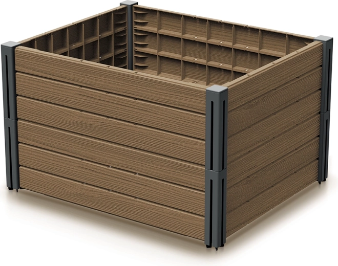 Vyvýšený zahradní záhon BASE PLANT Prosperplast, modulární, naturo ECO