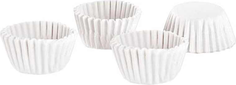 Papírové košíčky na mini muffiny TORO, bílé, 100 ks