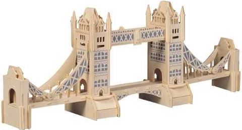 3D dřevěné puzzle Tower Bridge