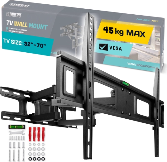 Nástěnný držák na TV 32–70" Humberg, nosnost 45 kg