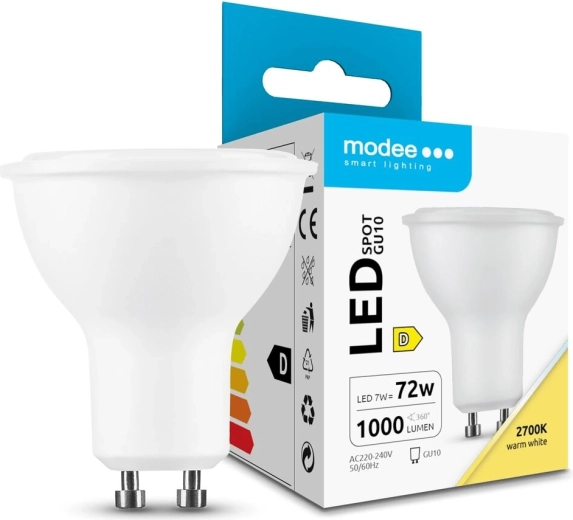 LED bodová žárovka 7 W GU10 teplá bílá 1000 lm MODEE