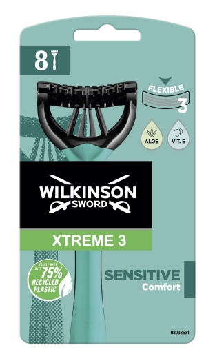 Wilkinson Sword Xtreme 3 Sensitive jednorázové holicí strojky 8 ks