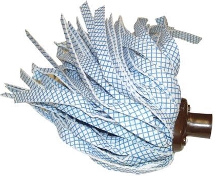 Koncovka na mop s jemným závitem – hnědá, velké pásky