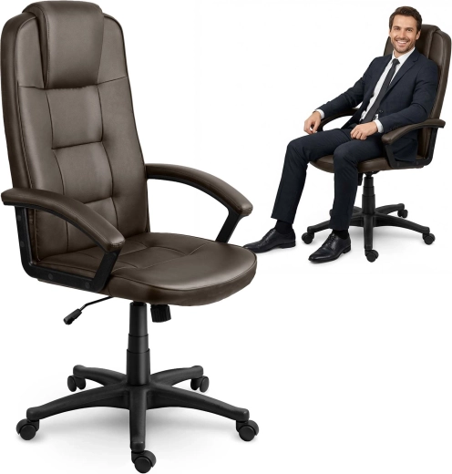 Otočná kancelářská židle Sofotel, tmavě hnědá