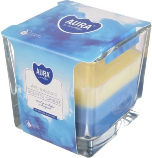 Vonná svíčka ve skle antitabák 170 g (3 barvy)