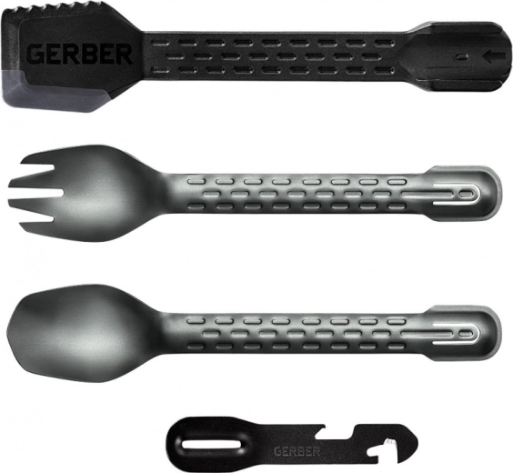 Gerber ComplEAT Cook Eat Clean Tong Onyx – multifunkční outdoorový příbor