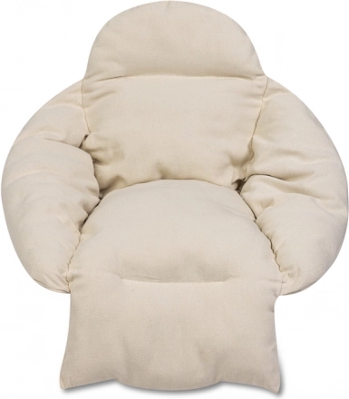 Polštář na závěsné křeslo bocianí hnízdo XXL ecru