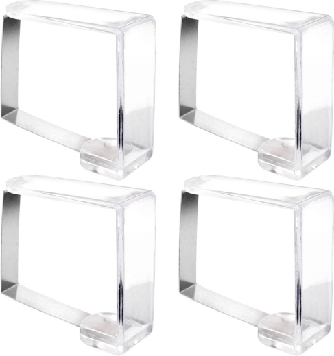 Spona na ubrus z nerezu a plastu 45 × 45 mm, 4 ks