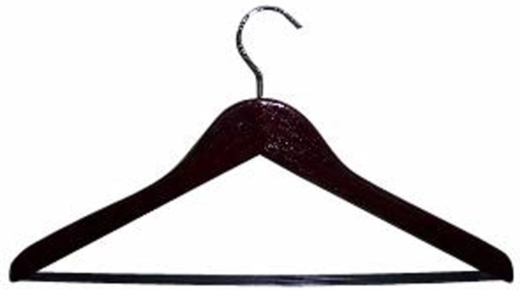 Dřevěné ramínko na šaty mahagon 44,5 × 23 × 1 cm