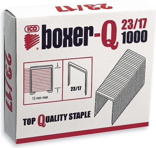 Sešívací spony Boxer-Q 23/17 pozinkované