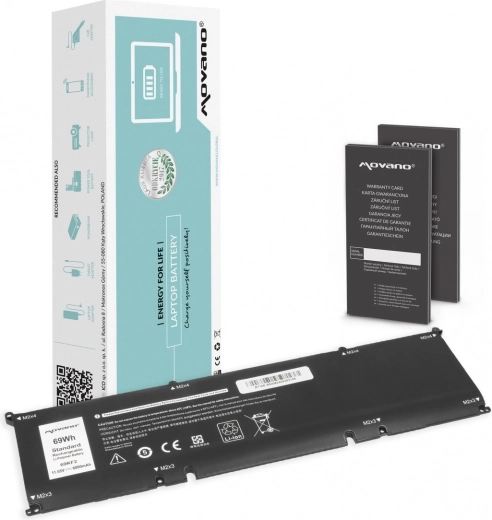 Baterie Movano pro Dell Alienware M15/M17 R3/R4, Precision 5550 a XPS 9500/9510 (69Wh, 6000mAh)
