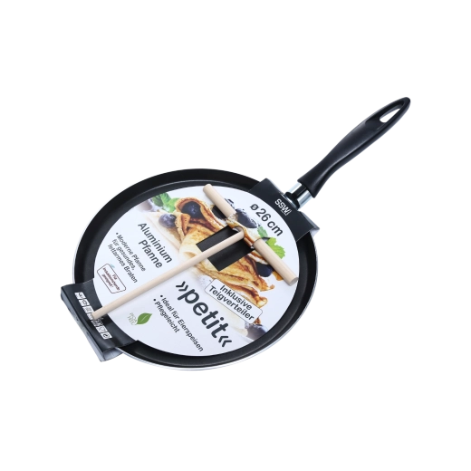 Hliníková pánev na palačinky SSW Petit 26 cm s válečkem