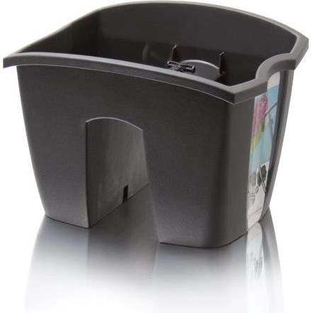 Truhlík na zábradlí Crown 24,2 cm antracit