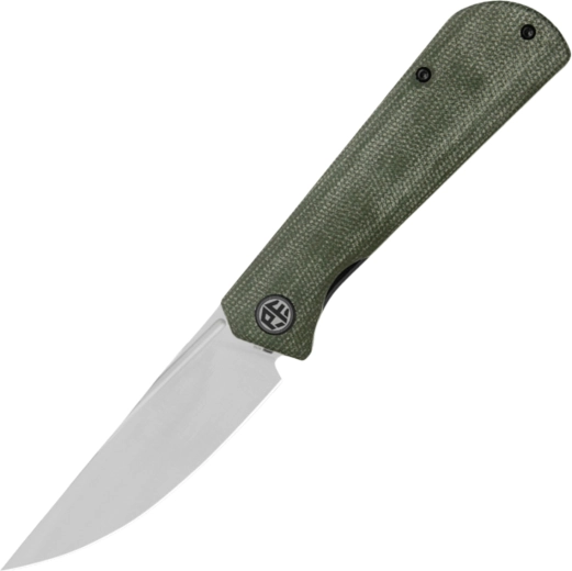 Petrified Fish Viking kapesní nůž 9,2 cm, satin, zelená Micarta