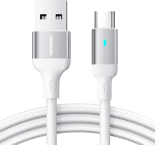 Nabíjecí a datový kabel USB‑A na Micro USB 2,4 A 1,2 m JOYROOM bílý