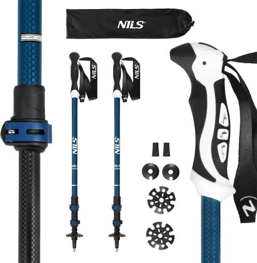 Trekingové hole NILS TK8601 modré